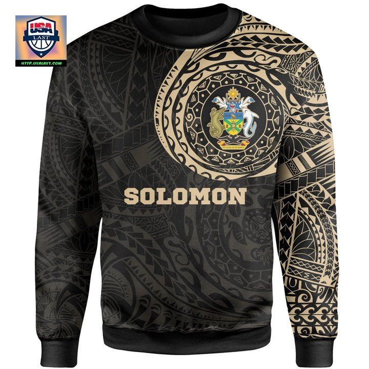 Solomon Islands In My Heart Tattoo Style Sweater 