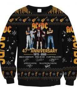 Sometimes I Need To Be Alone And Listen To Acdc Ugly Christmas Sweater, Perfect Holiday Gift