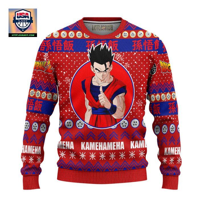 Son Gohan Ugly Christmas Sweater And 3D Hoodie Dragon Ball Z Xmas Gift