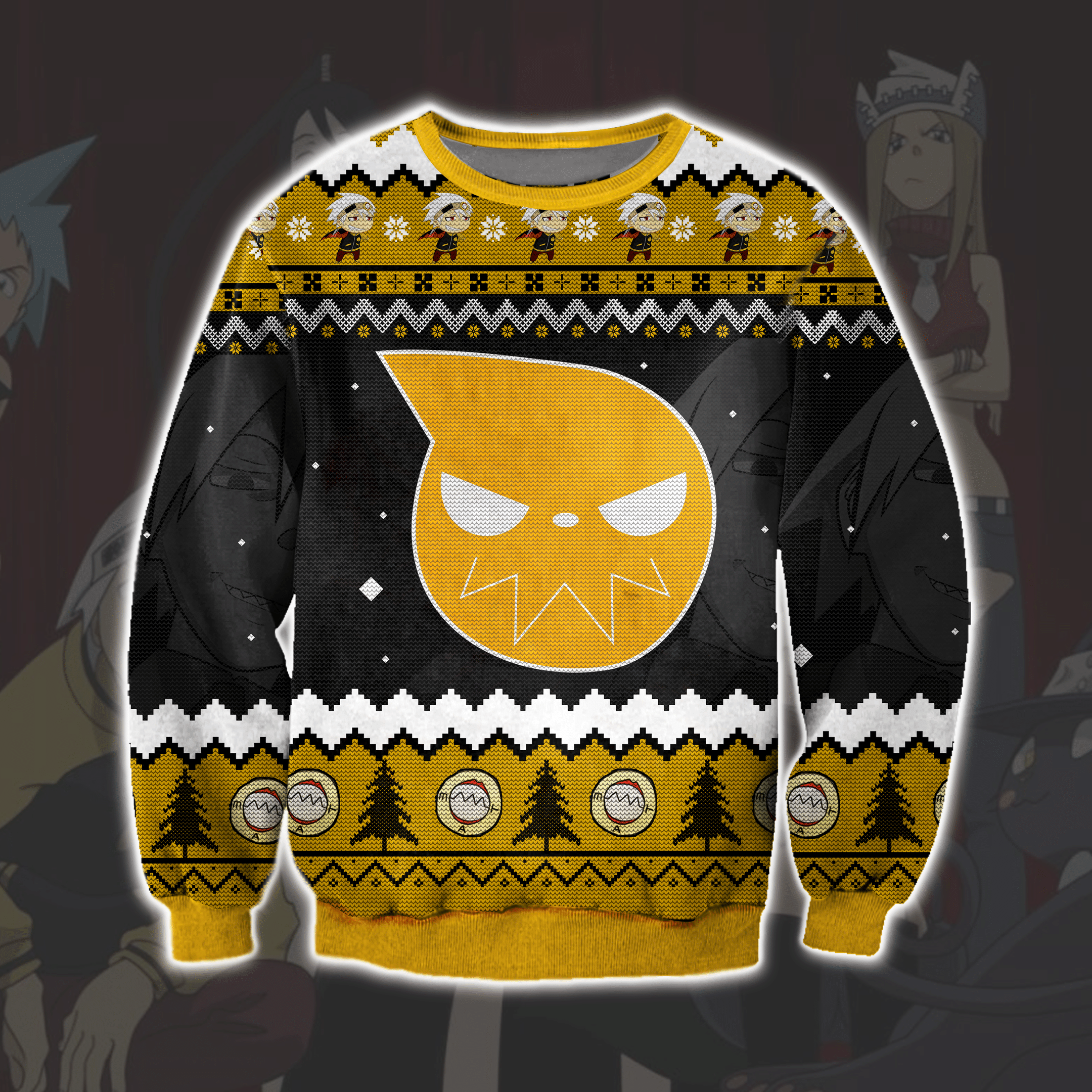 Soul Eater Manga 3D Print Ugly Christmas Sweater