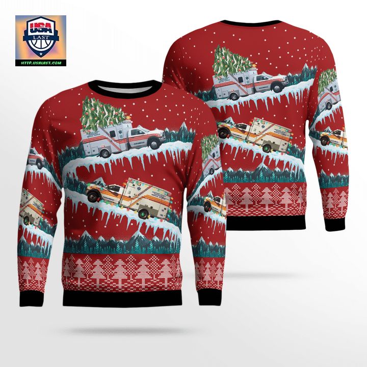 South Carolina Beaufort County EMS Sweater 3D