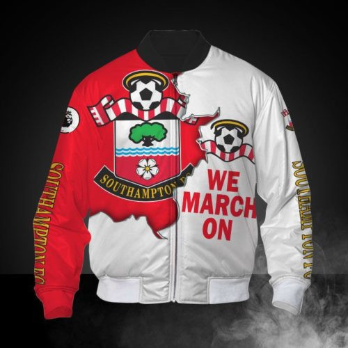 Southampton FC Bomber Jacket | Streetwear Jacket for Men & Women | Fan Gift