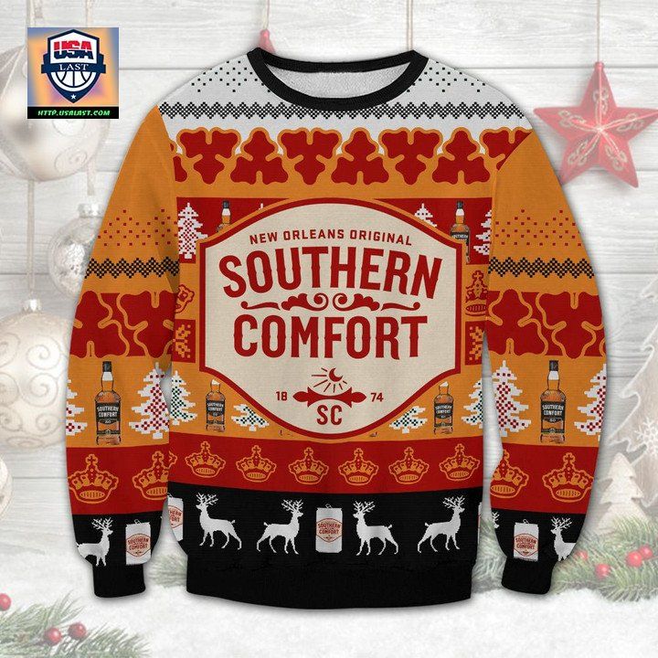 Southern Comfort Whiskey Ugly Christmas Sweater