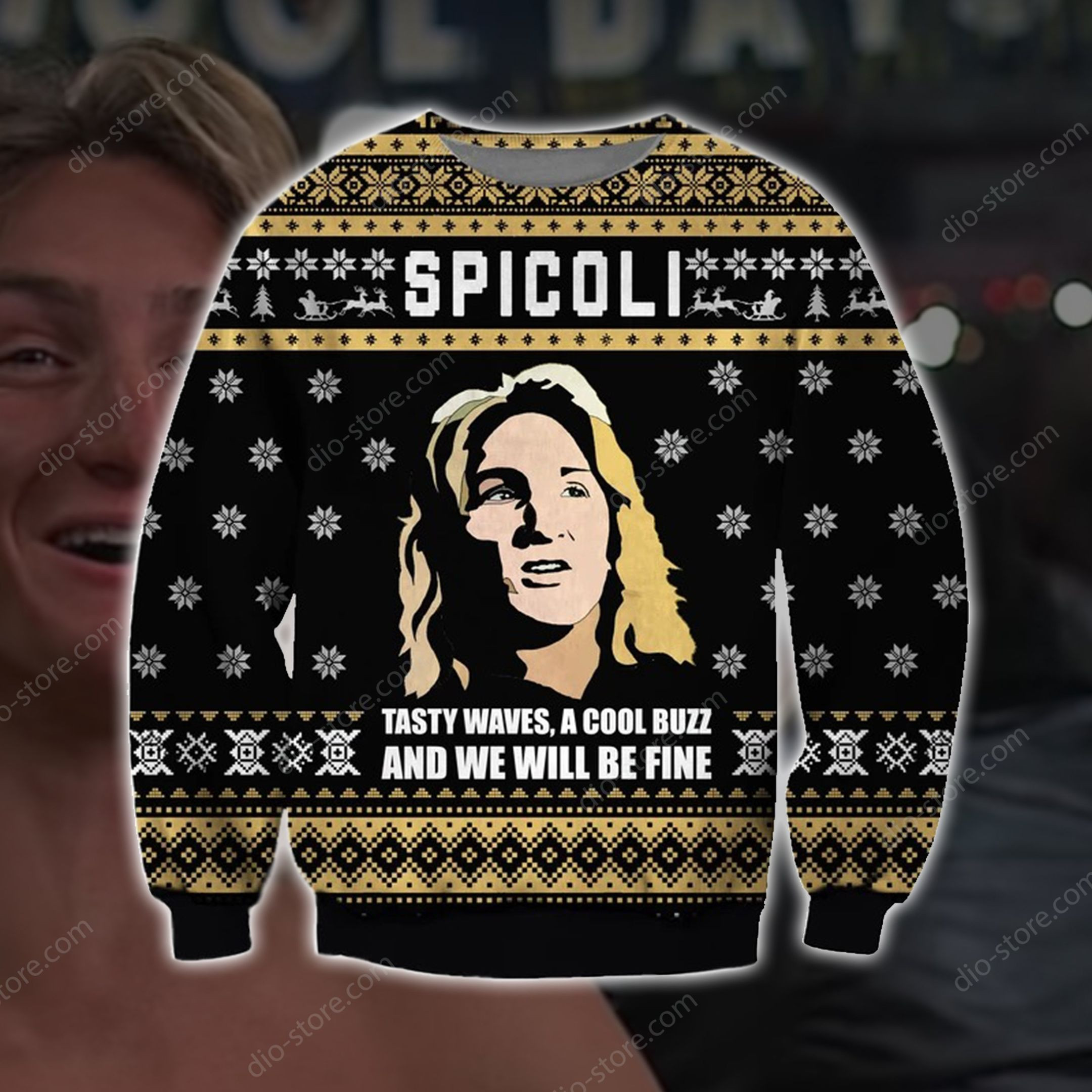 Spicoli Ugly Christmas Sweater,