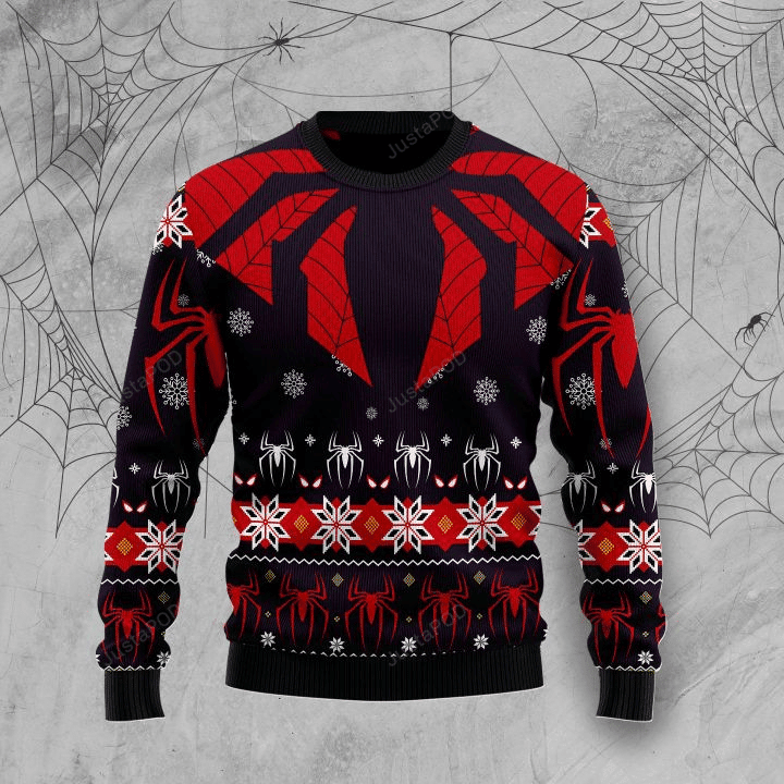 Spider Halloween Ugly Christmas Sweater, Perfect Holiday Gift