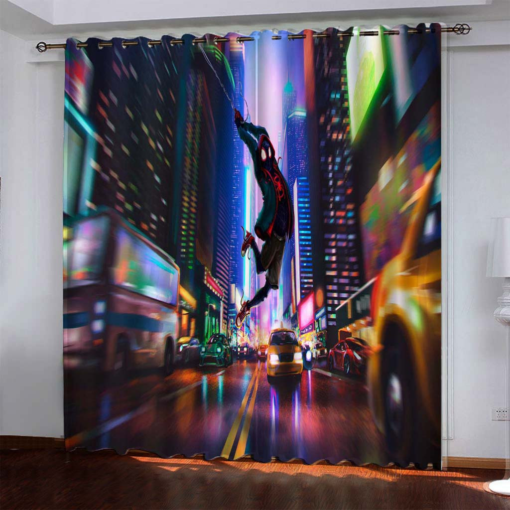 Spider-Man Into The Spider-Verse Miles Morales Duvet Cover Quilt Cover Pillowcase Bedding Set Bed Linen Home Bedroom Decor