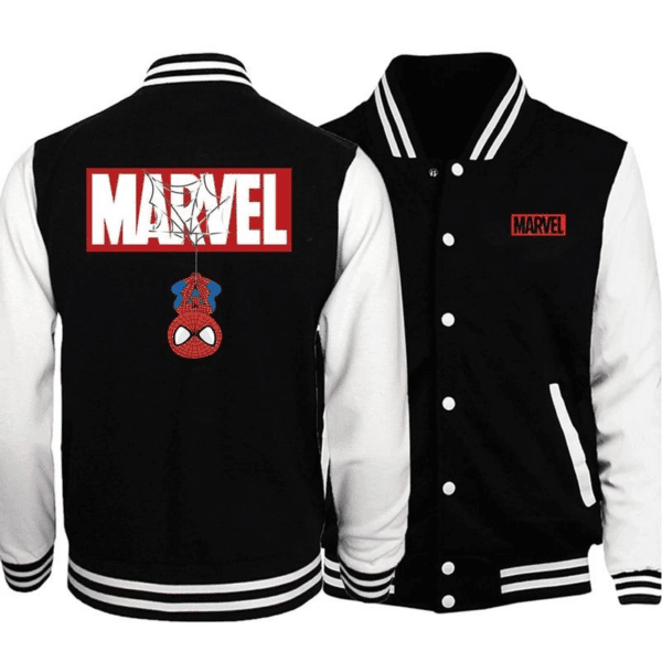 Spider Man Marvel Comics Baseball Jacket for Men & Women | Superhero Fan Gift