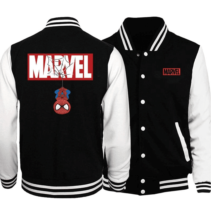 Spider-Man Marvel Comics Baseball Jacket for Men & Women | Superhero Fan Gift