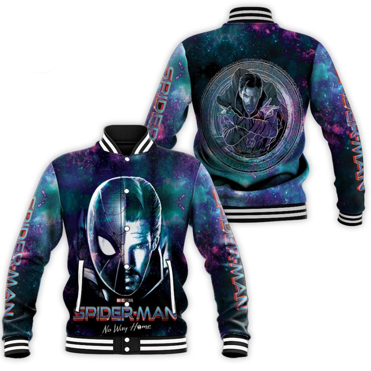Spider Man No Way Home Doctor Strange Baseball Jacket for Men & Women | Superhero Fan Gift