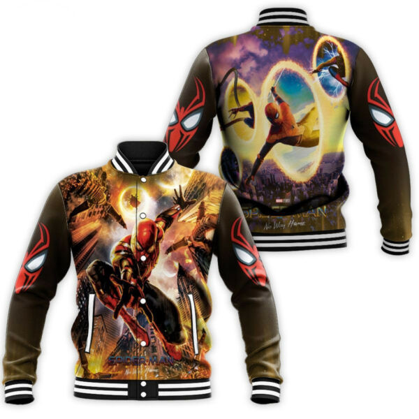Spider Man No Way Home Gift For Fans Baseball Jacket for Men & Women | Superhero Fan Gift