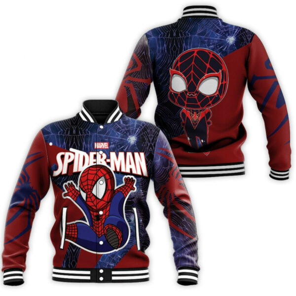 Spider Man Superhero Gift For Fans Baseball Jacket for Men & Women | Superhero Fan Gift