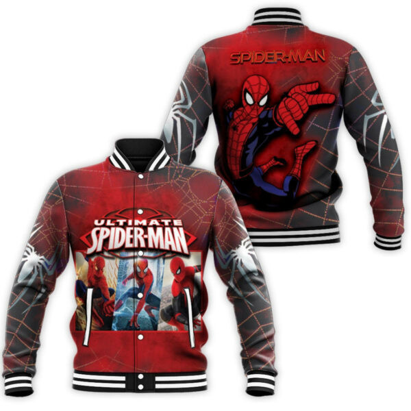 Spider Man Ultimate War Generations Baseball Jacket for Men & Women | Superhero Fan Gift