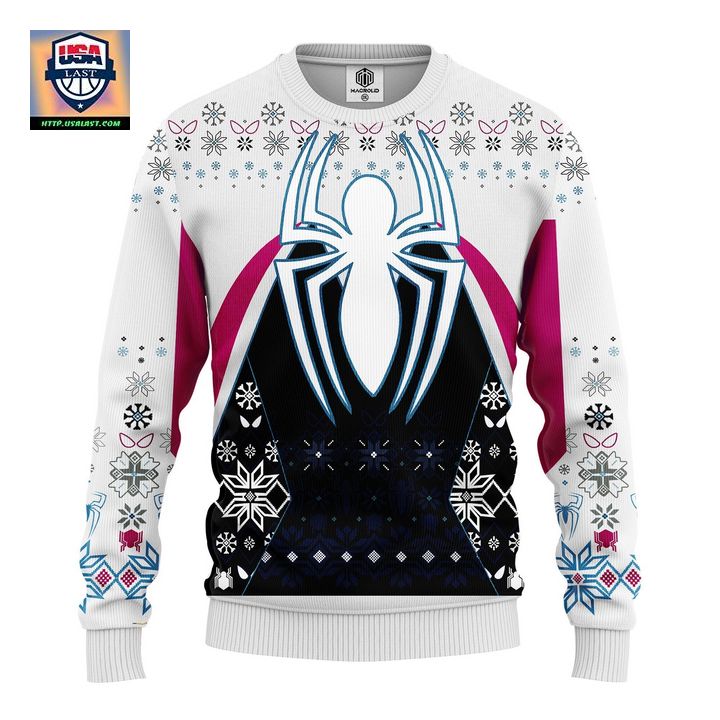 Spiderman White Ugly Christmas Sweater Amazing Gift Idea Thanksgiving Gift