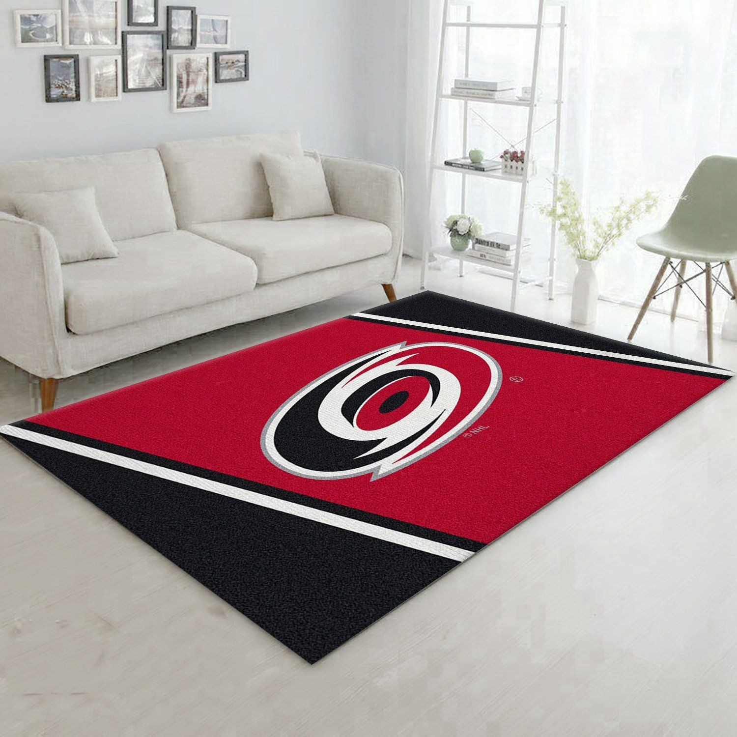 Spirit Carolina Hurricanes Rectangle Area Rug – Full Print Carpet For Living Room & Bedroom Home Decor