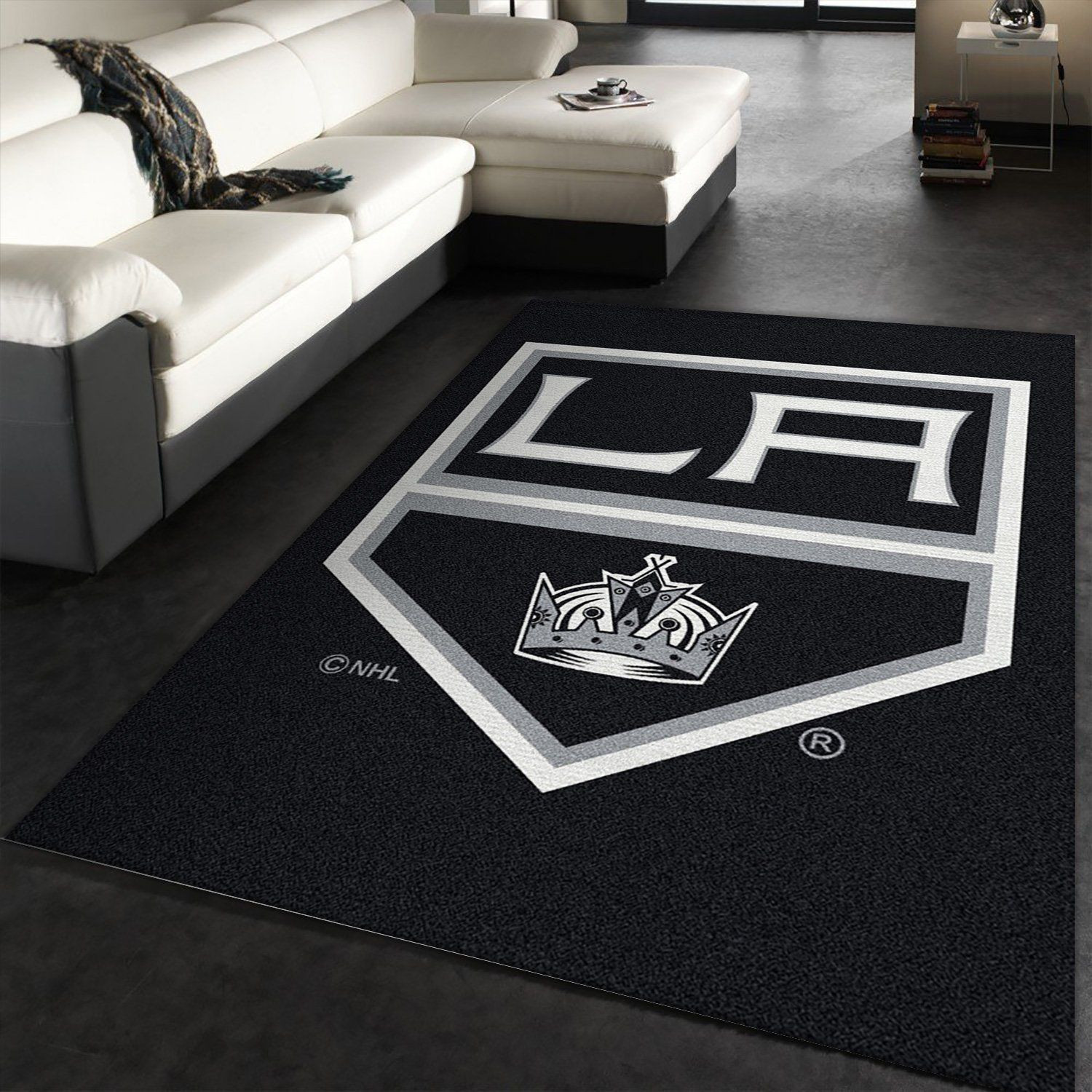 Spirit Los Angeles Kings Rectangle Area Rug – Full Print Carpet For Living Room & Bedroom Home Decor