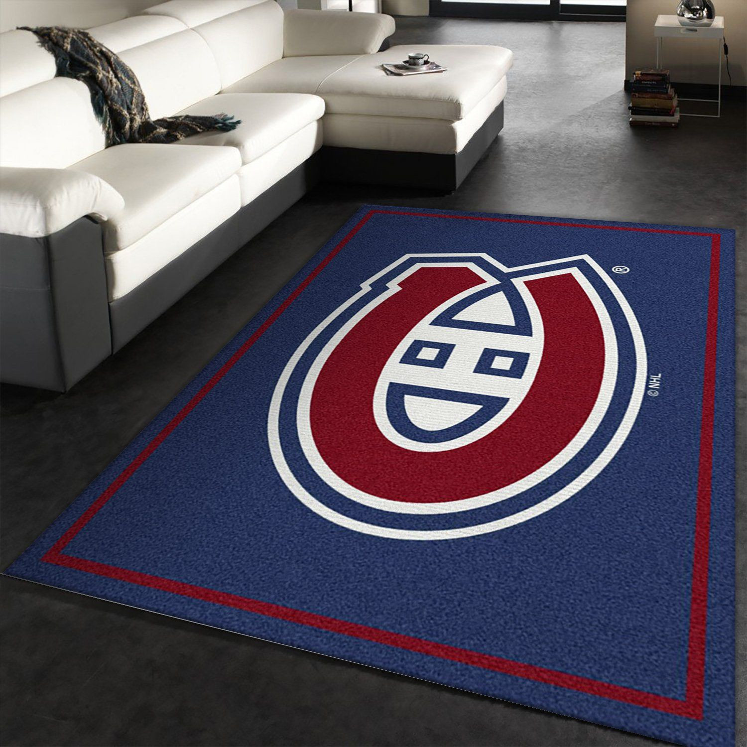 Spirit Montreal Canadians Rectangle Area Rug – Full Print Carpet For Living Room & Bedroom Home Decor