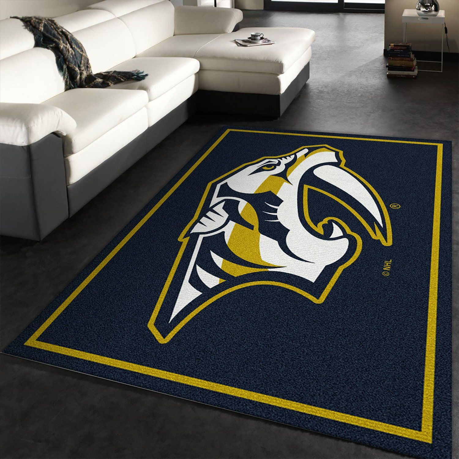 Spirit Nashville Predators Rectangle Area Rug – Full Print Carpet For Living Room & Bedroom Home Decor