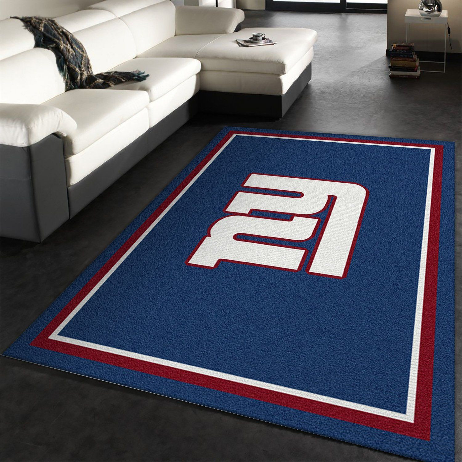 Spirit New York Giants Rectangle Area Rug – Full Print Carpet For Living Room & Bedroom Home Decor