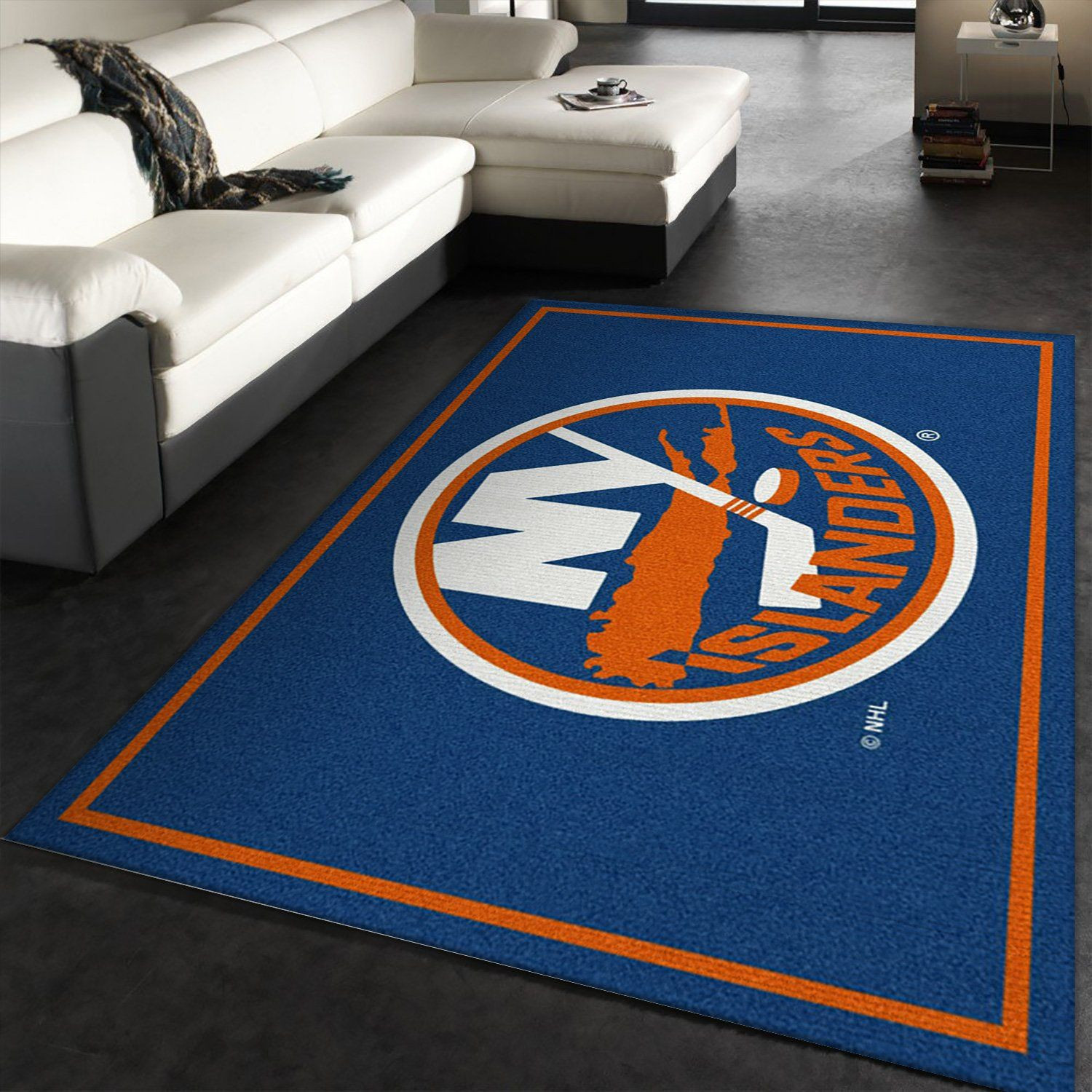 Spirit New York Islanders Rectangle Area Rug – Full Print Carpet For Living Room & Bedroom Home Decor