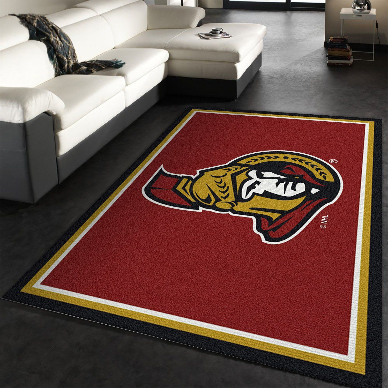 Spirit Ottawa Senators Rectangle Area Rug – Full Print Carpet For Living Room & Bedroom Home Decor
