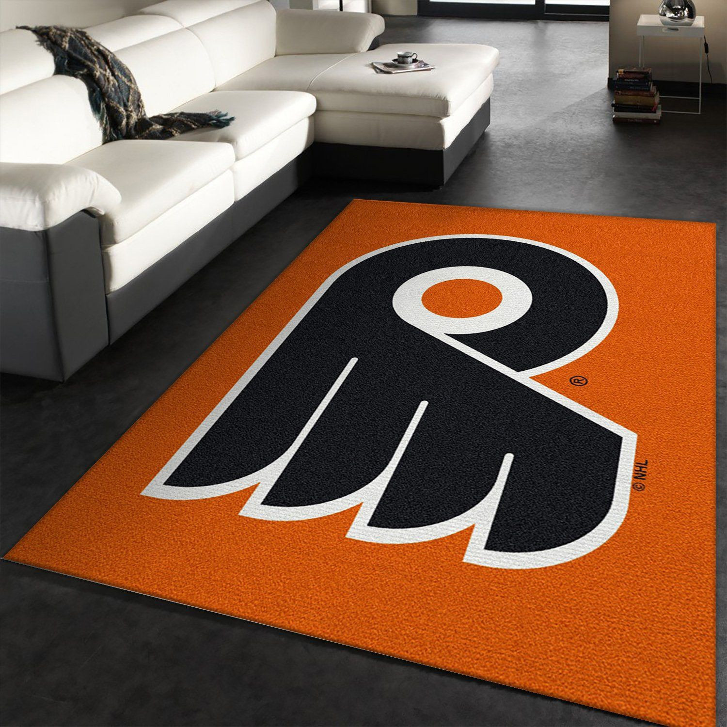 Spirit Philadelphia Flyers Team Logo Rectangle Area Rug – Full Print Carpet For Living Room & Bedroom Home Decor