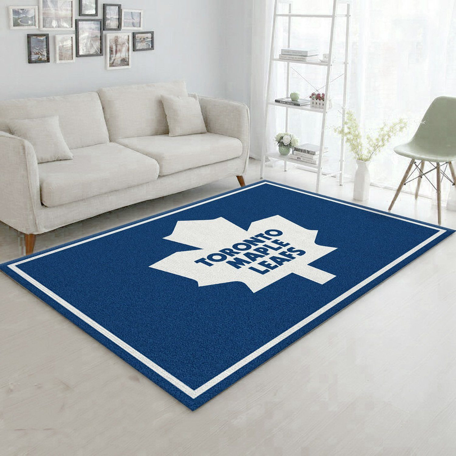 Spirit Toronto Maple Leafs Team Logo Rectangle Area Rug – Full Print Carpet For Living Room & Bedroom Home Decor