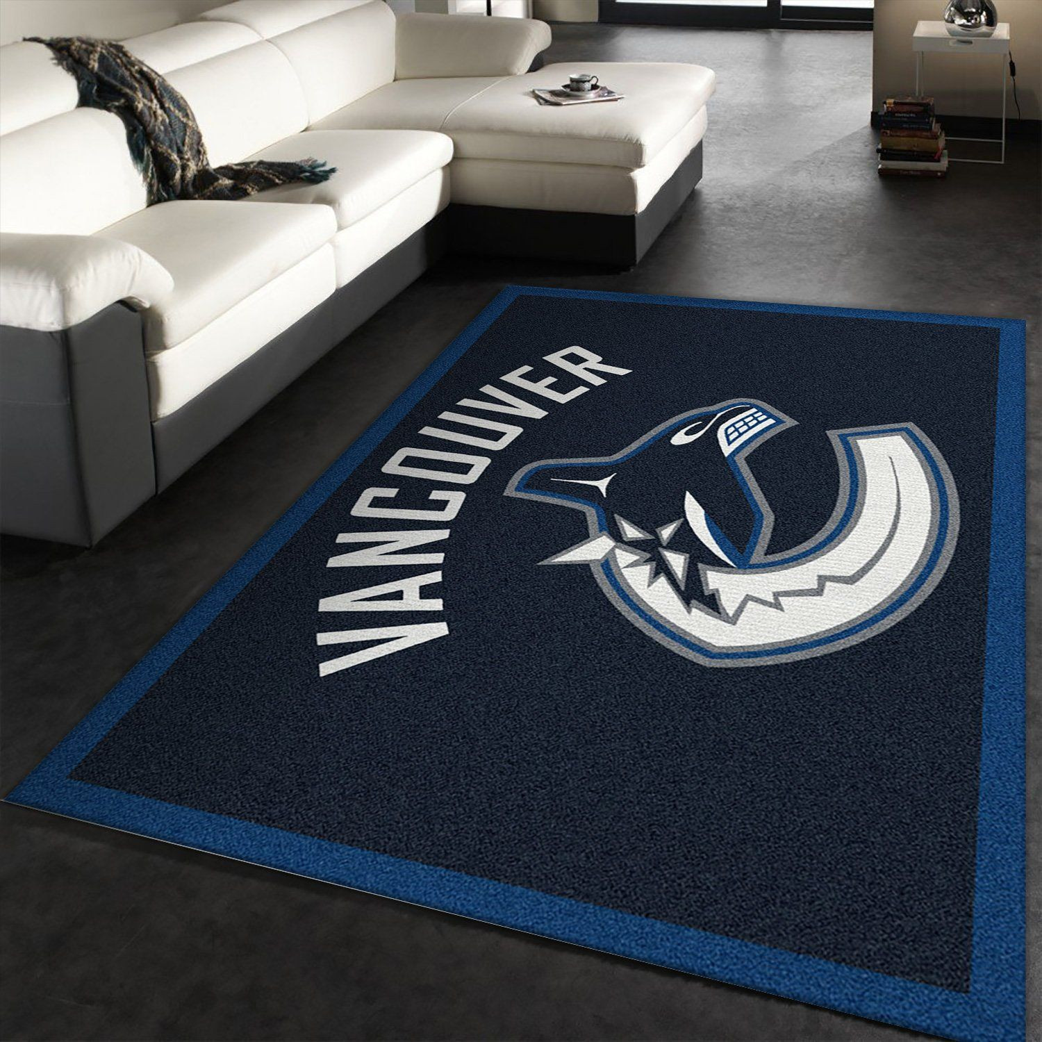 Spirit Vancouver Canucks Team Logo Rectangle Area Rug – Full Print Carpet For Living Room & Bedroom Home Decor