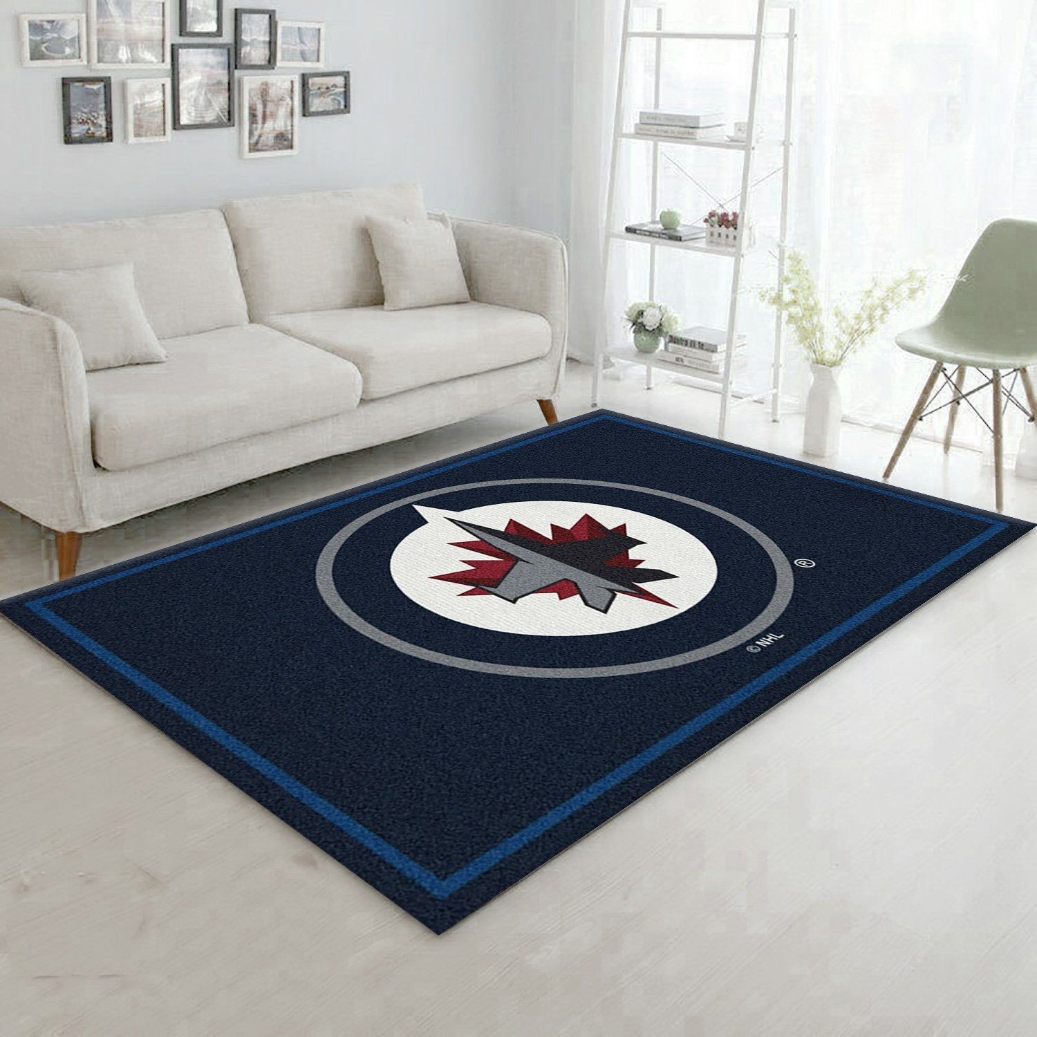 Spirit Winnipeg Jets Rectangle Area Rug – Full Print Carpet For Living Room & Bedroom Home Decor