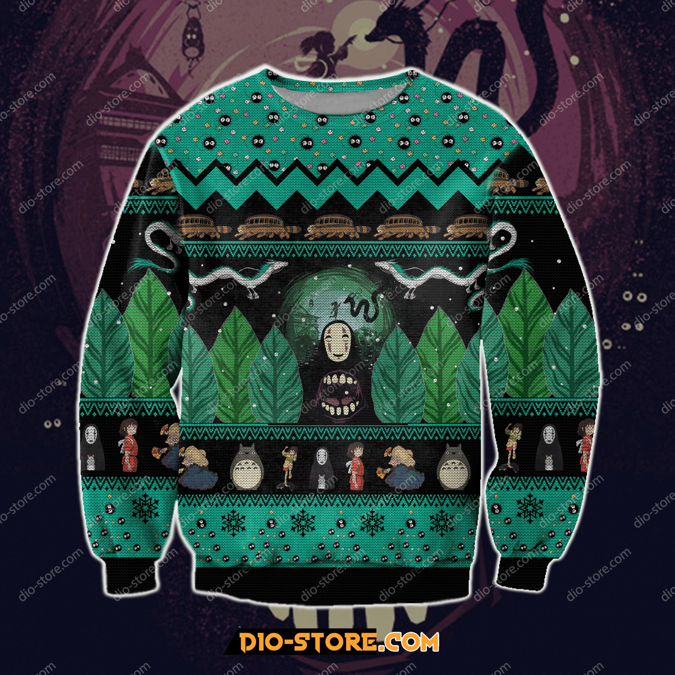 Spirited Away Totoro Ugly Christmas Sweater,
