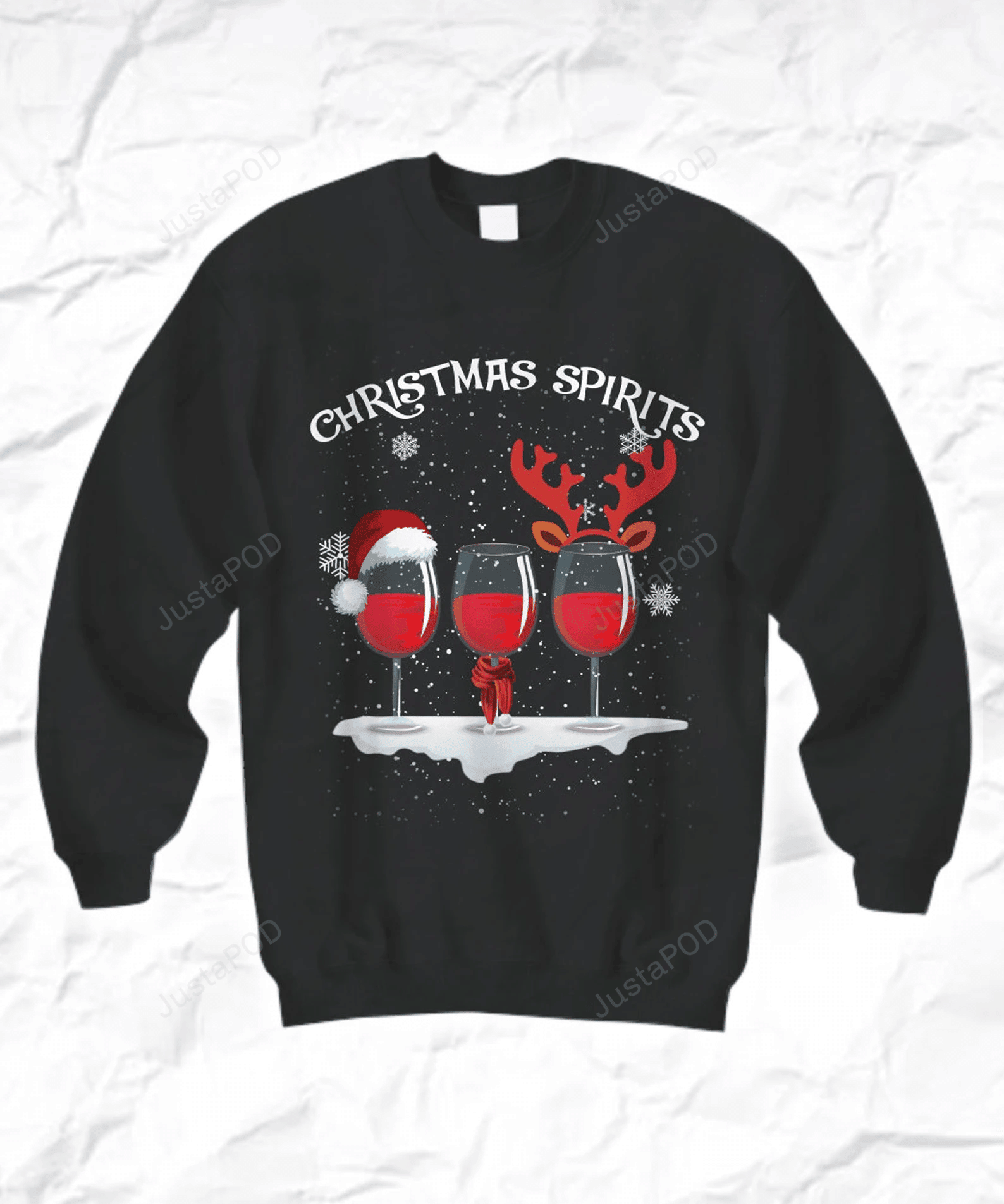 Spirits Drinking Ugly Christmas Sweater, Perfect Holiday Gift