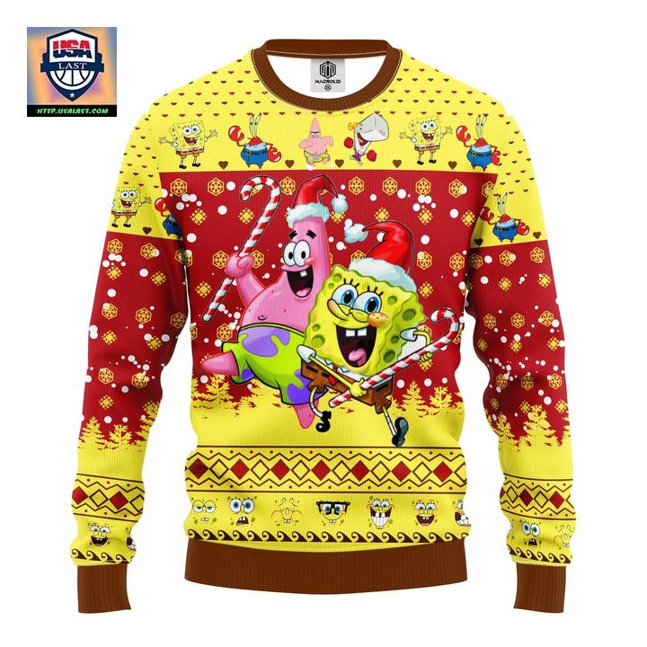 Spongebob Patrick Ugly Christmas Sweater Amazing Gift Idea Thanksgiving Gift