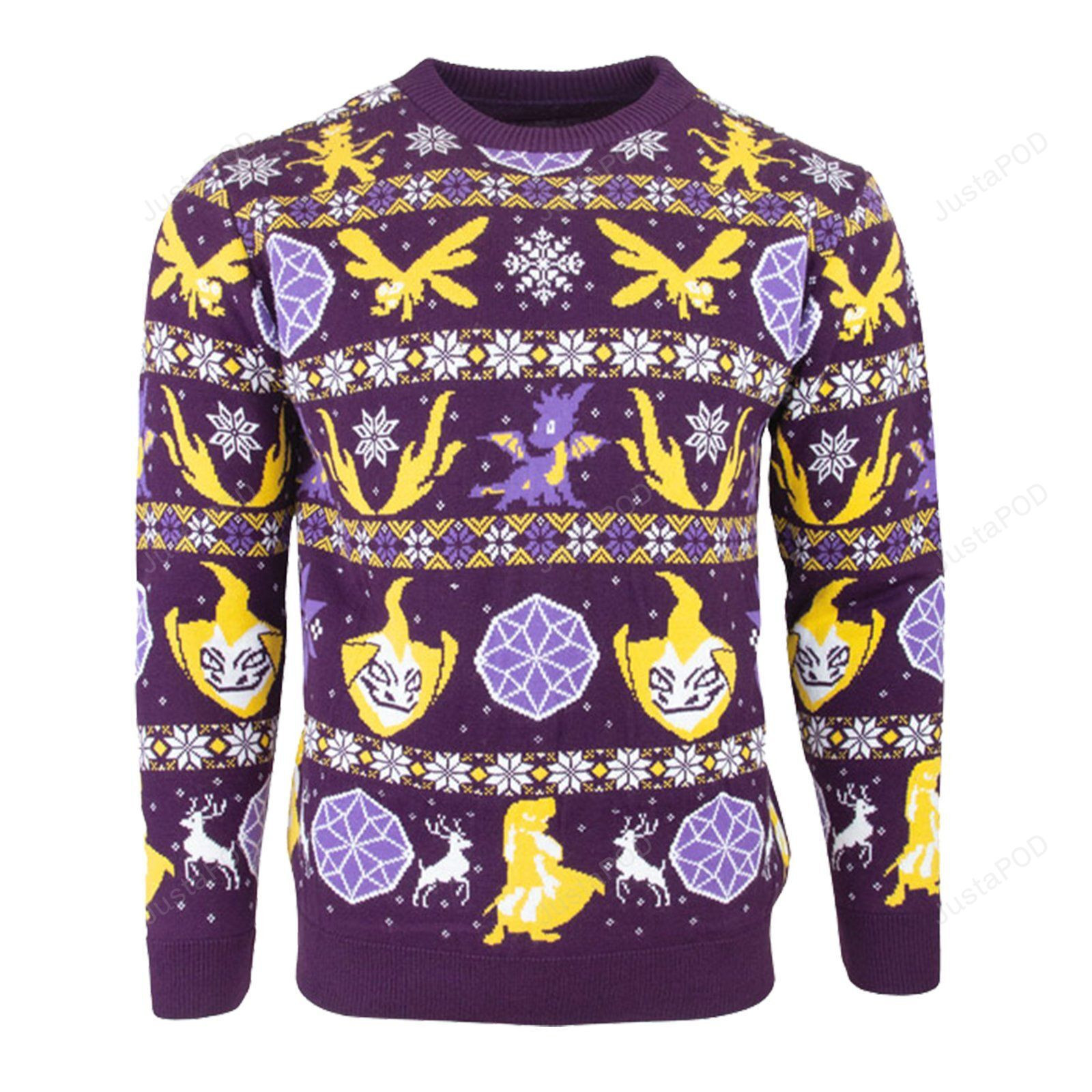 Spyro The Dragon Fairisle Christmas Ugly Christmas Sweater, Perfect Holiday Gift