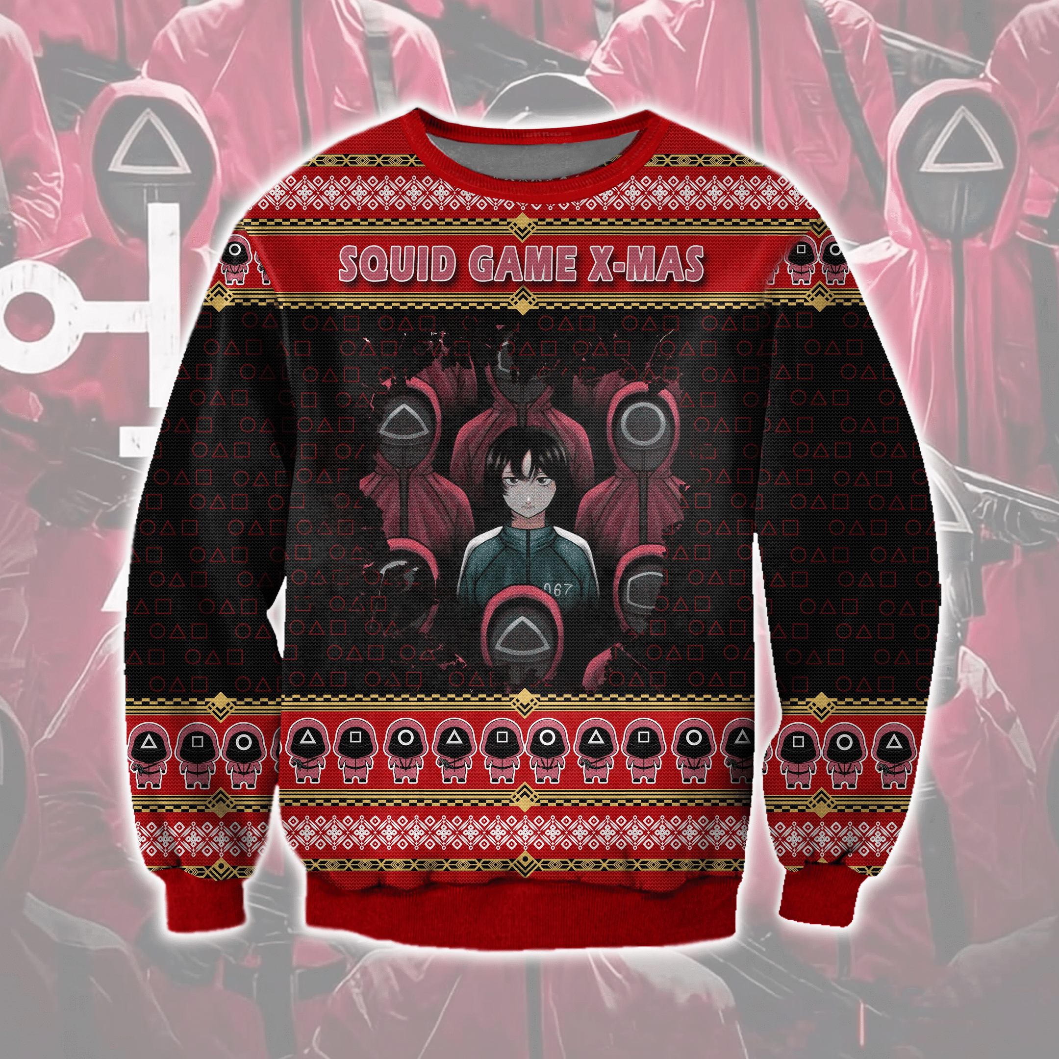 Squid Game X-Mas Ugly Christmas Sweater