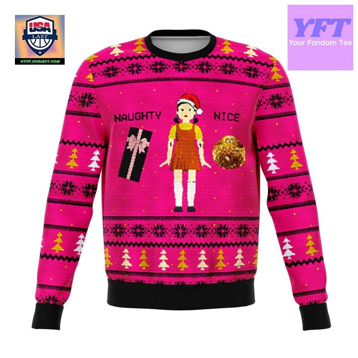 Squid Naughty Doll Meme Design 3d Ugly Christmas Sweater