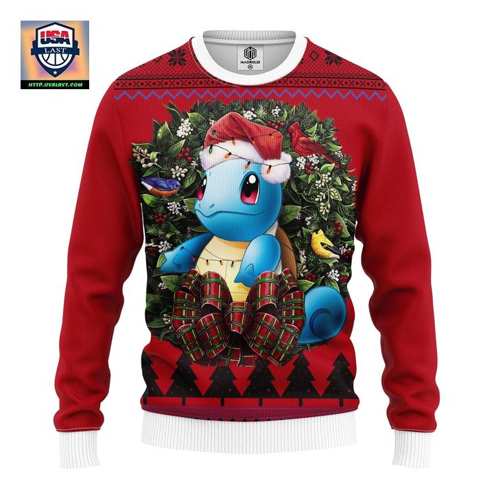 Squirtle Pokemon Noel Mc Ugly Christmas Sweater Thanksgiving Gift