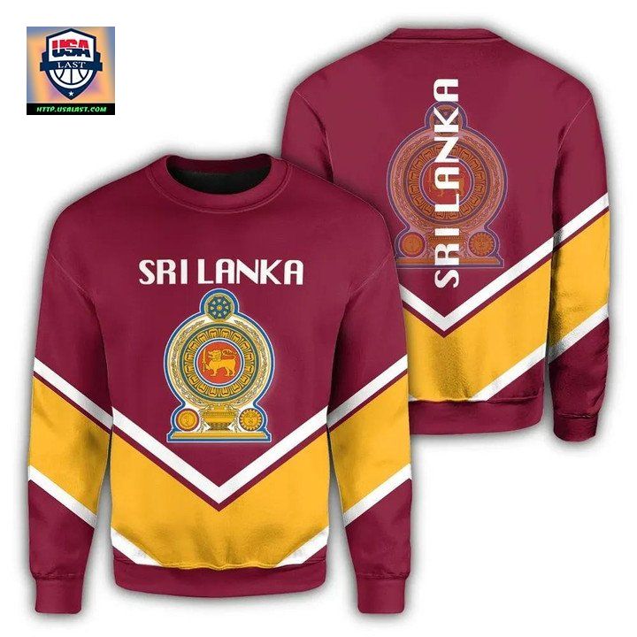 Srilanka Coat Of Arms Sweater Lucian Style Jw5