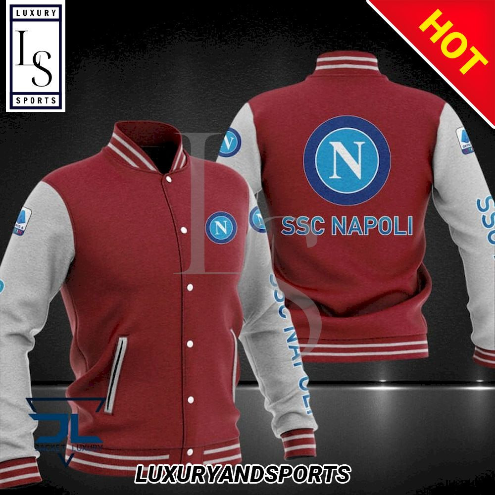 SSC Napoli Varsity Baseball Jacket for Men & Women | Soccer Team Fan Gift