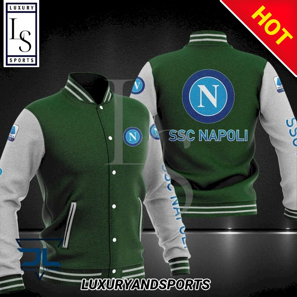 SSC Napoli Varsity Baseball Jacket for Men & Women | Soccer Team Fan Gift