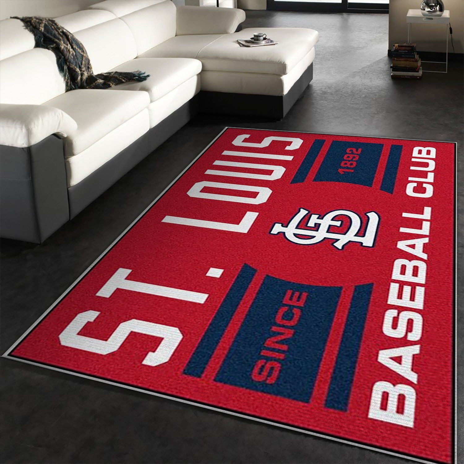 St Louis Cardinals Rectangle Area Rug – Full Print Carpet For Living Room & Bedroom Home Decor