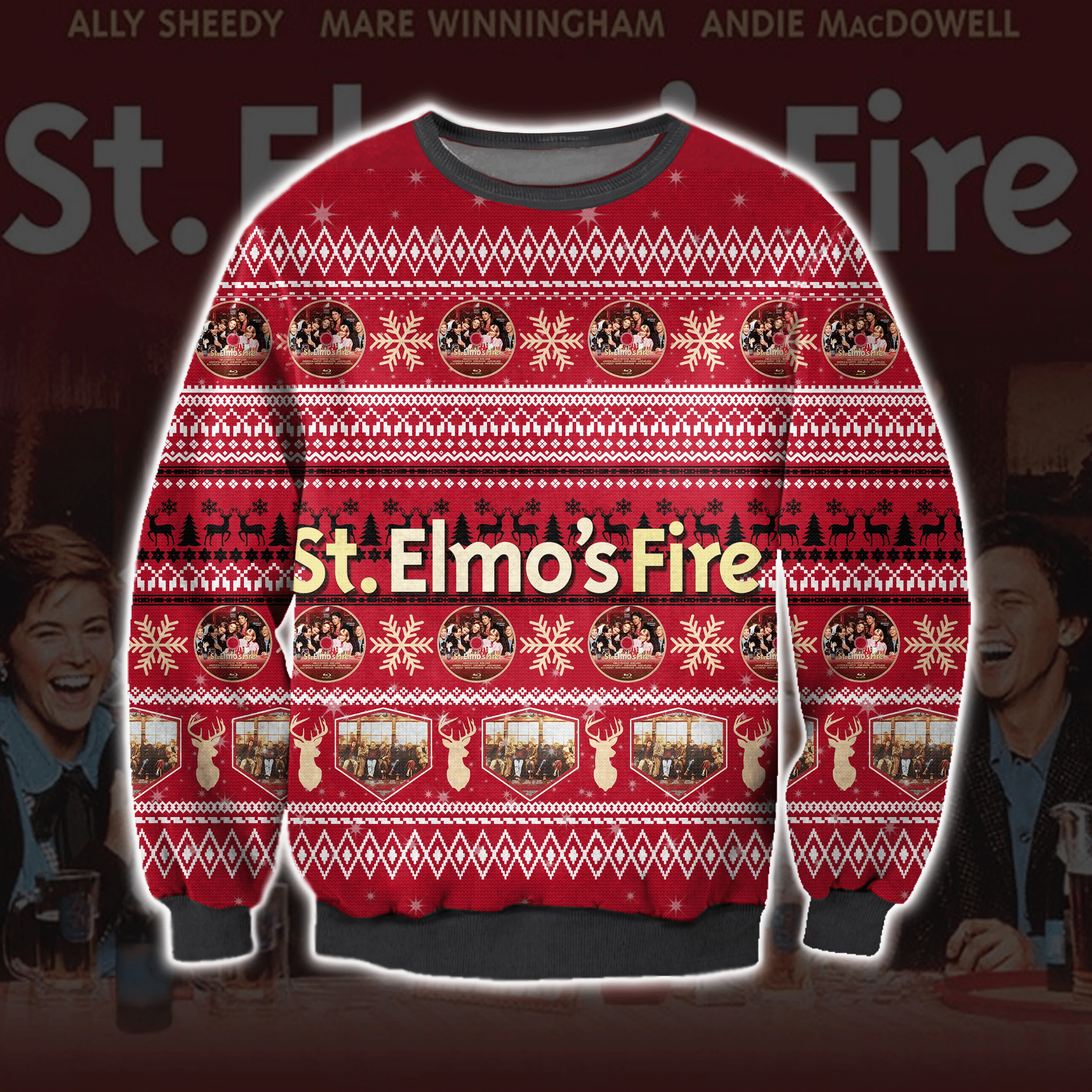 St. Elmo'S Fire Ugly Christmas Sweater