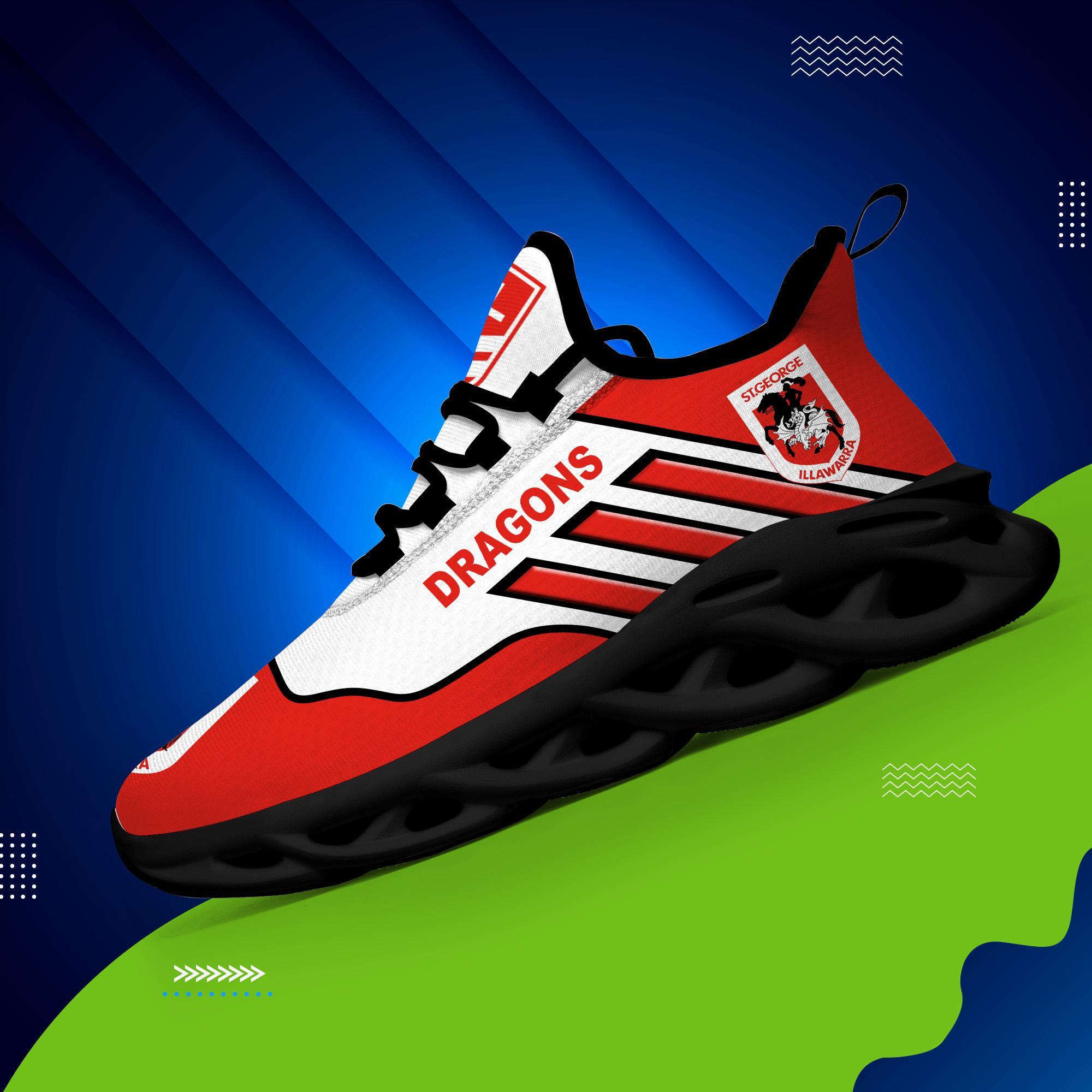 St. George Illawarra Dragons Max Soul Shoes Sneakers for Men And Women – Casual Shoes, Streetwear Shoes - Image 4