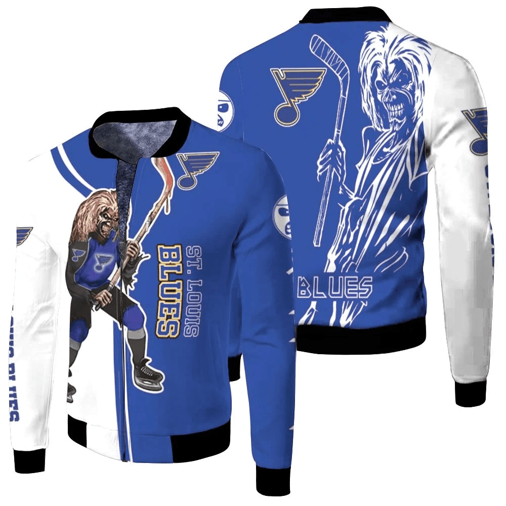 St. Louis Blues Zombie For Fans Bomber Jacket | NHL Team Jacket for Men & Women | Hockey Fan Gift
