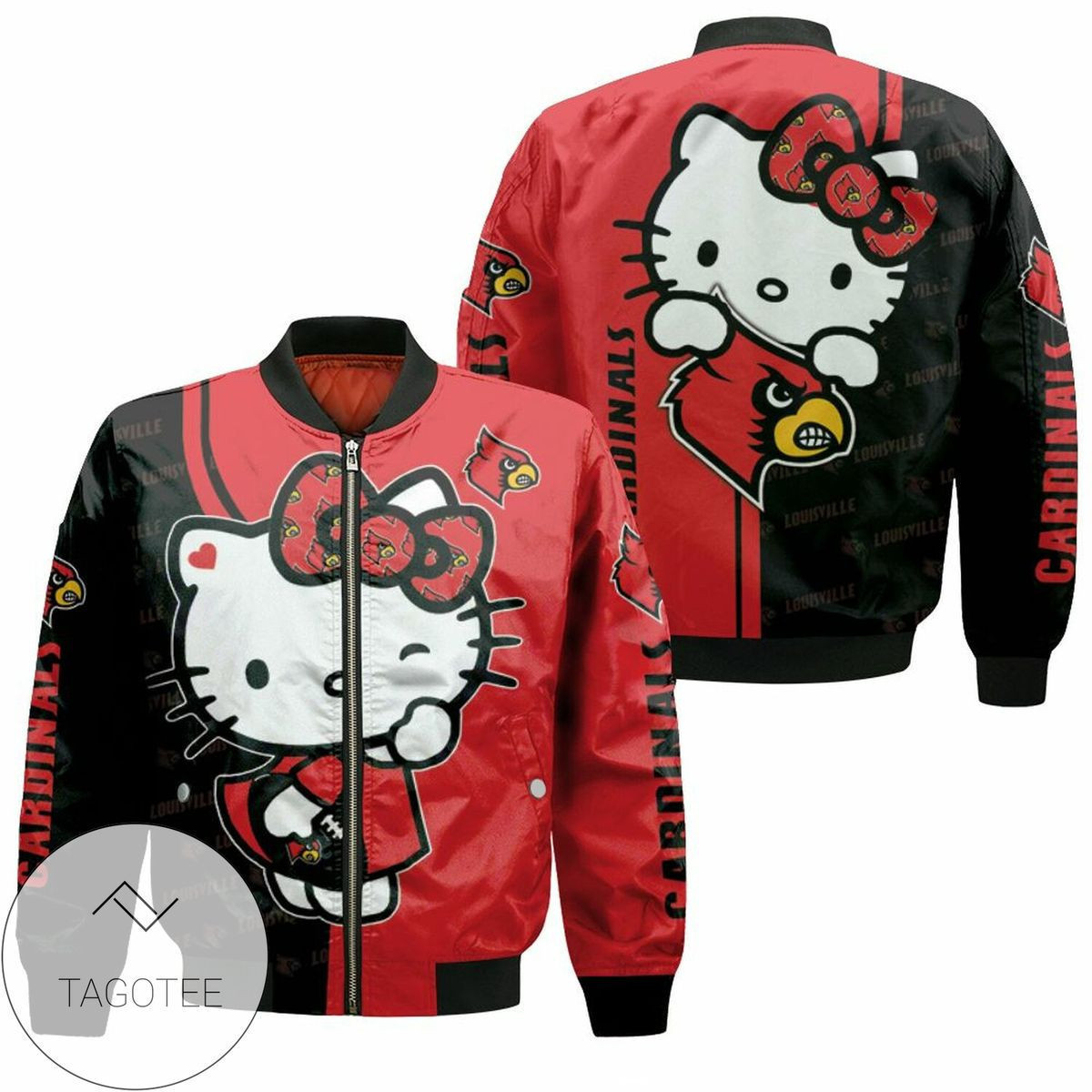 St. Louis Cardinals Hello Kitty Bomber Jacket | MLB Team Jacket for Men & Women | Baseball Fan Gift