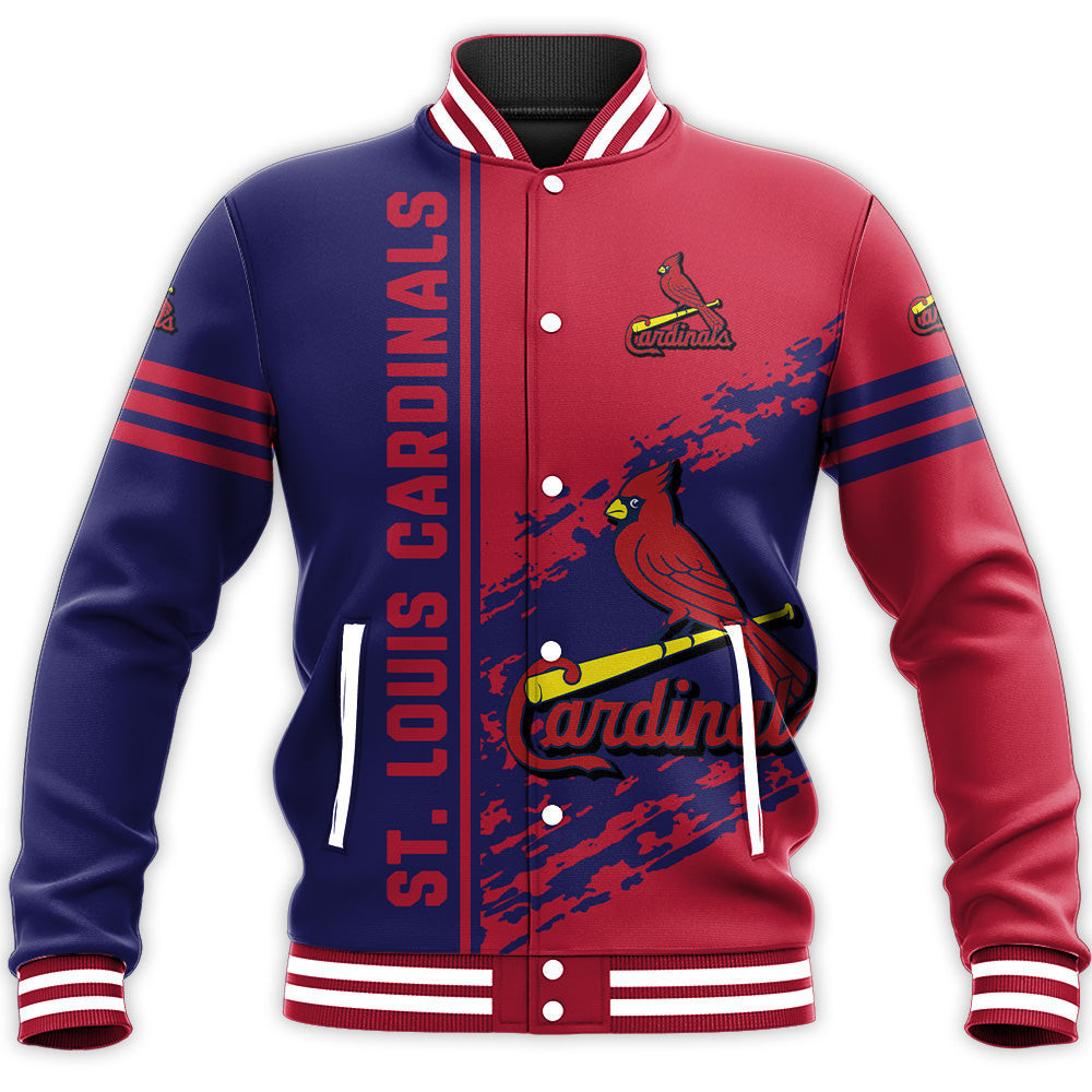 St. Louis Cardinals Quarter Style Varsity Baseball Jacket for Men & Women | MLB Team Fan Gift