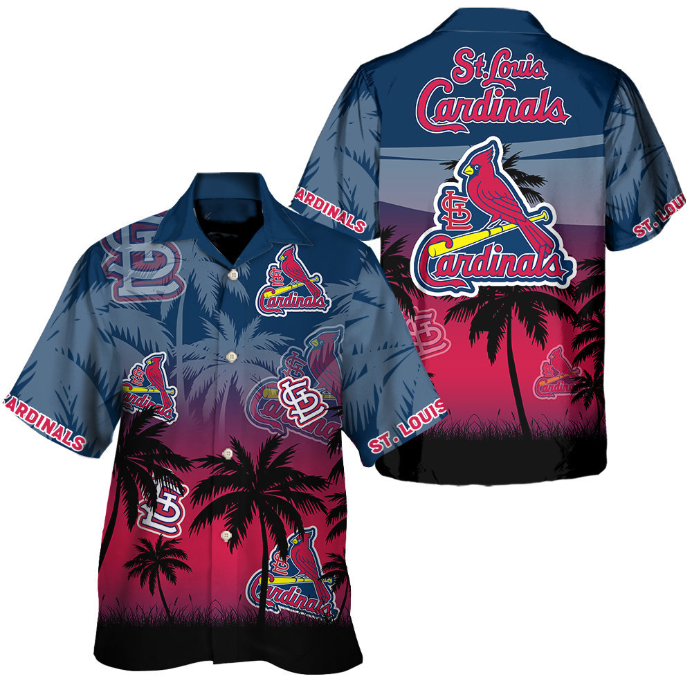 St. Louis Cardinals Twilight Palms Aloha Hawaiian Shirt for Men & Women
