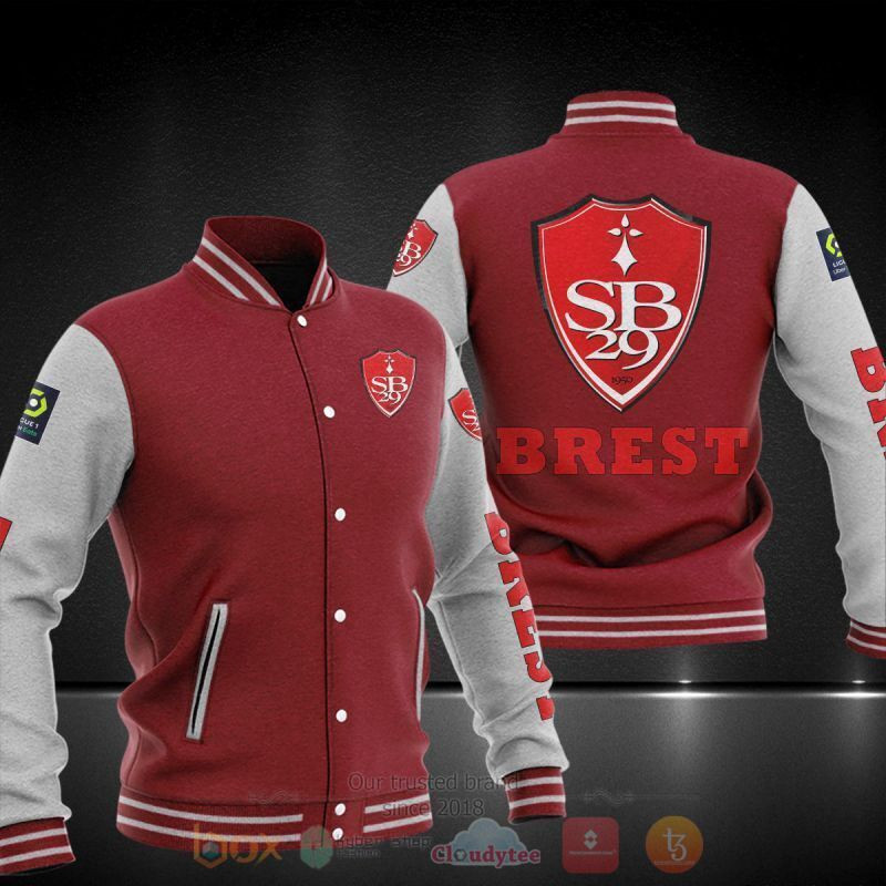 Stade Brestois 29 Varsity Baseball Jacket for Men & Women | Soccer Team Fan Gift