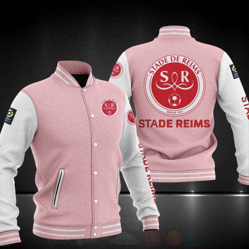 Stade de Reims Varsity Baseball Jacket for Men & Women | Soccer Team Fan Gift