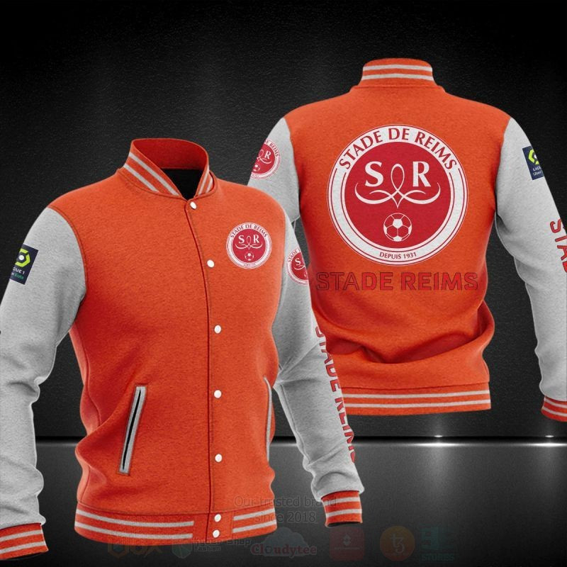 Stade de Reims Varsity Baseball Jacket for Men & Women | Soccer Team Fan Gift