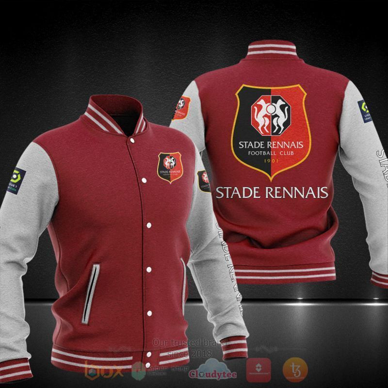 Stade Rennais FC Varsity Baseball Jacket for Men & Women | Soccer Team Fan Gift
