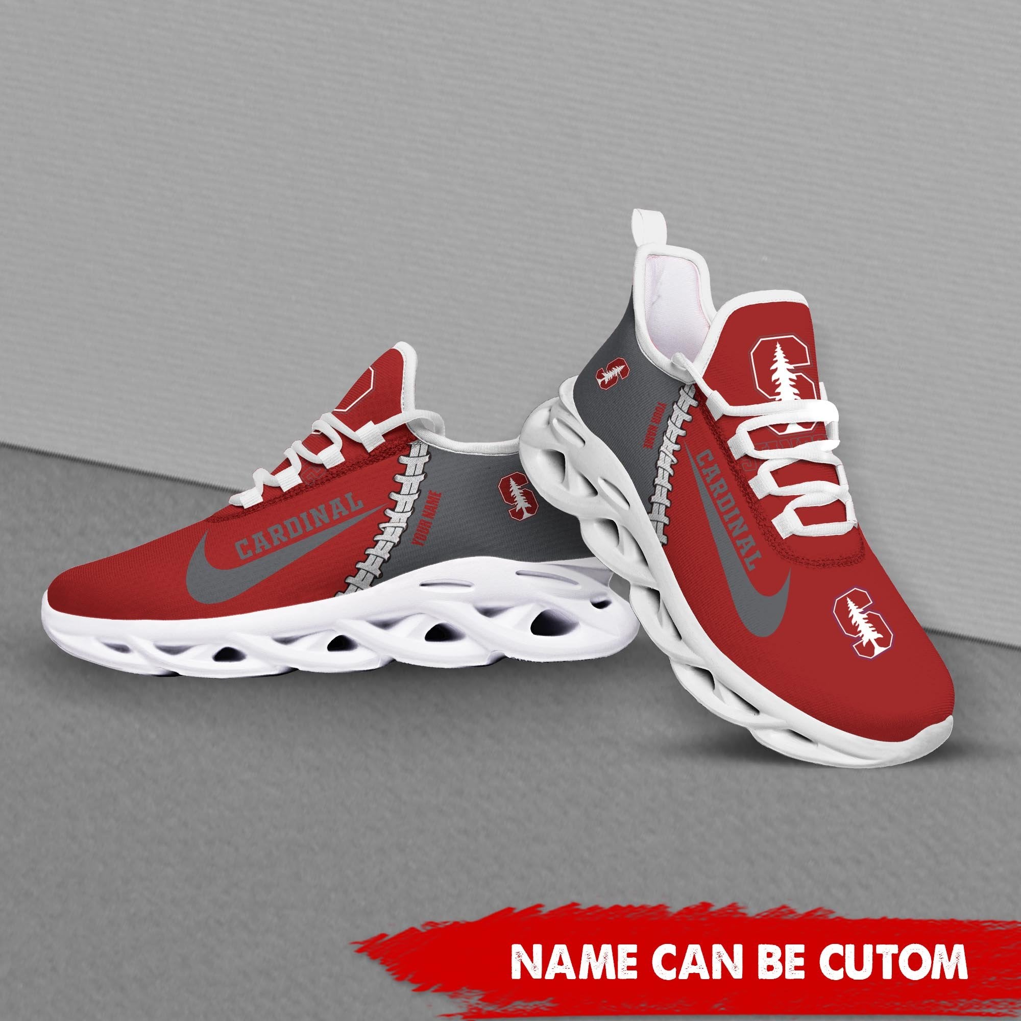 Stanford Cardinal Max Soul Shoes Sneakers for Men And Women – NCAA Fan Shoes, Team Sneakers - Image 4
